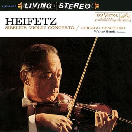 Jascha Heifetz  Walter Hendl Sibelius Violin Concerto in D Minor 