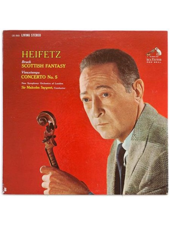 Jascha Heifetz  Bruch Scottish Fantasy  Vieuxtemps Concerto No. 5