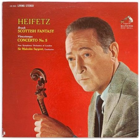 Jascha Heifetz  Bruch Scottish Fantasy  Vieuxtemps Concerto No. 5
